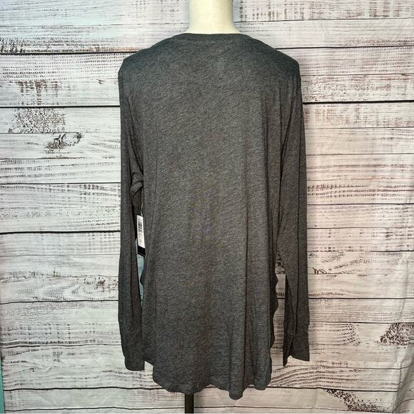 Torrid 2X Performance Cotton Long Sleeve Tunic Length Tee Snake Yin Yang NEW - Picture 2 of 11
